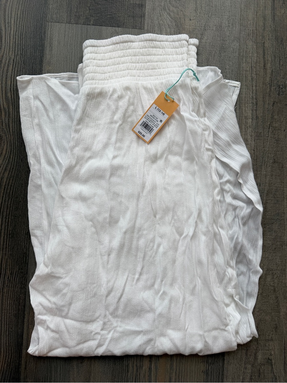 Target White Wide-Leg Ribbed Jumpsuit Pants